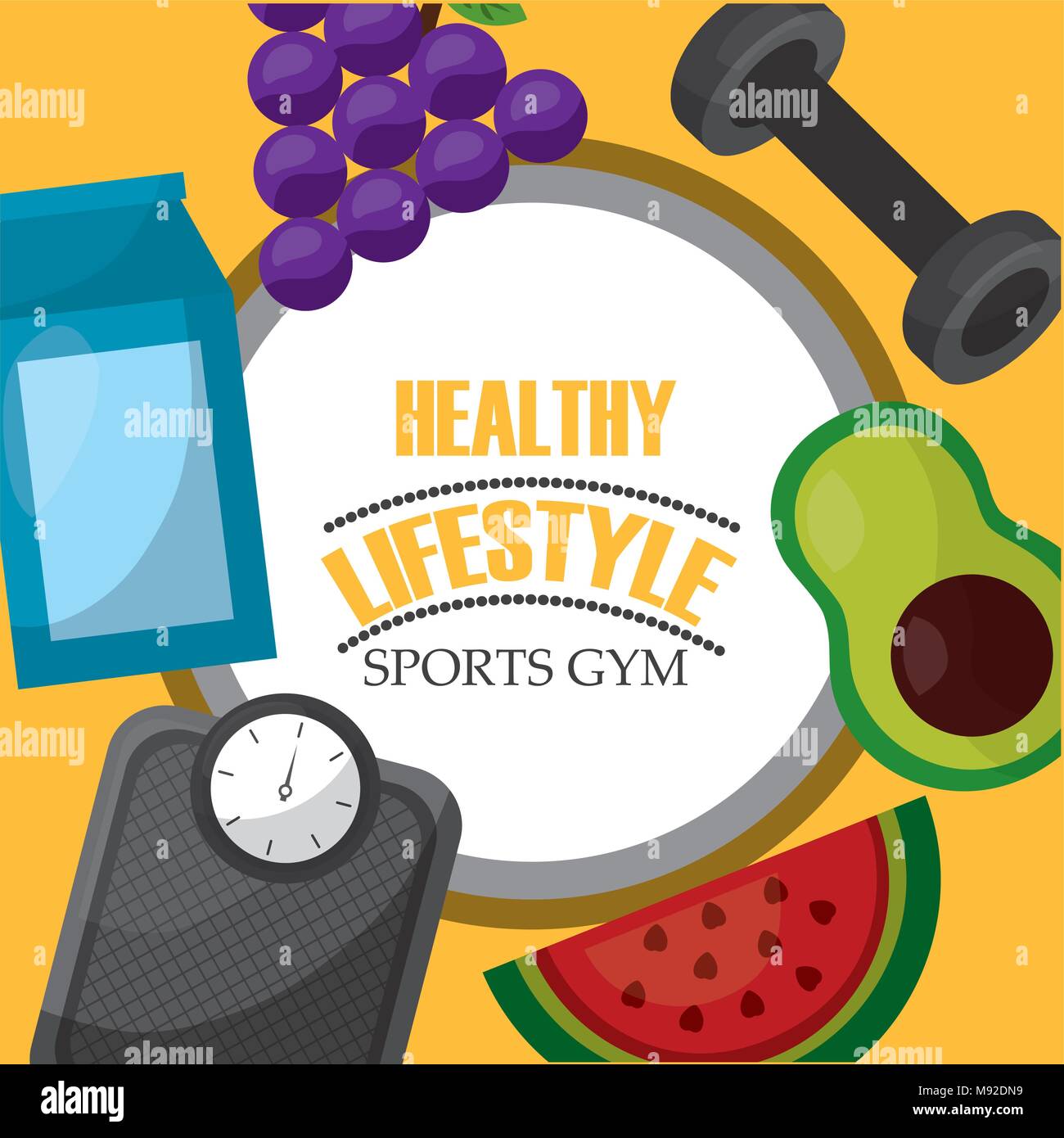 healthy lifestyle sport food Stock Vector Image & Art - Alamy