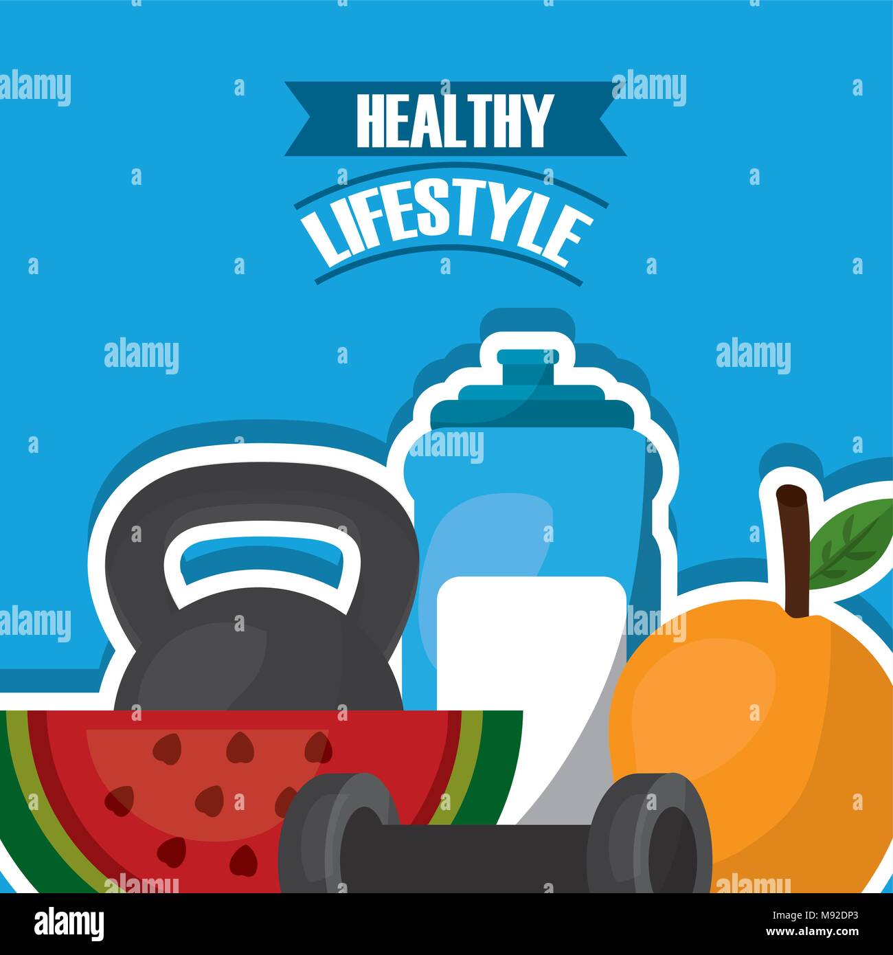 healthy lifestyle sport food Stock Vector Image & Art - Alamy