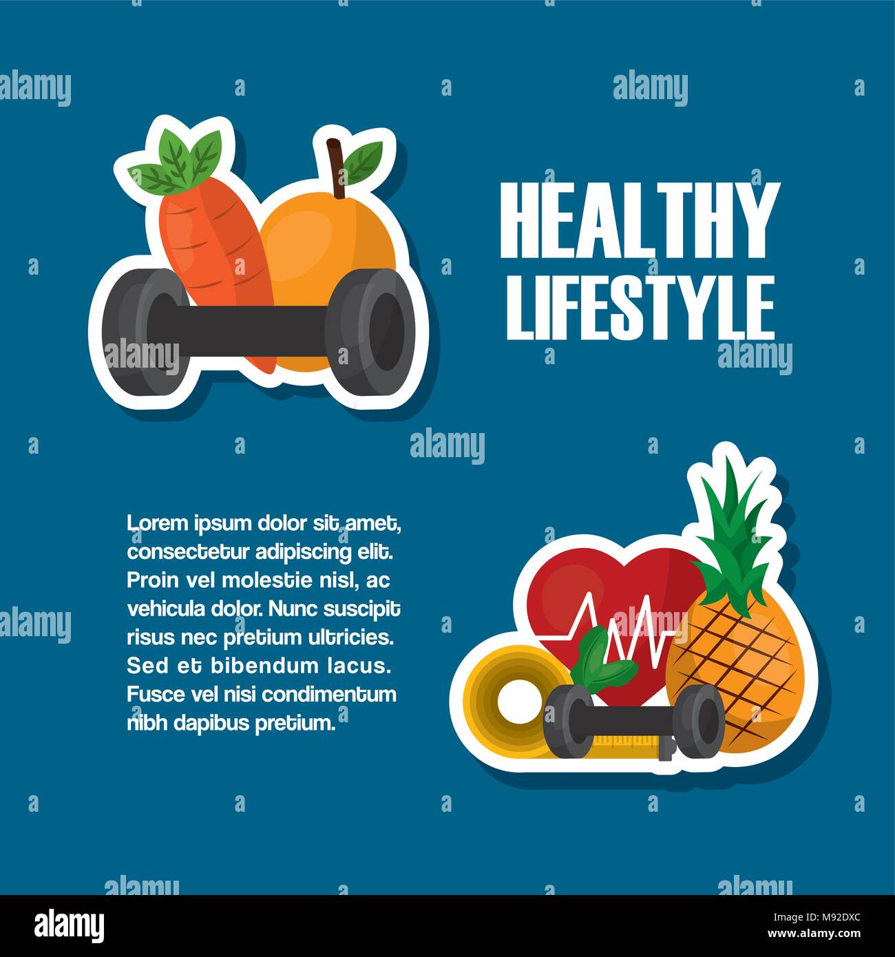 healthy lifestyle sport food Stock Vector Image & Art - Alamy