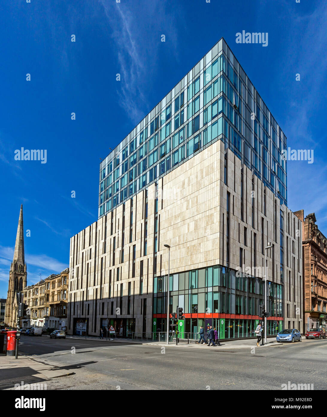 IQ Student Elgin Place Glasgow Scotland UK Stock Photo Alamy
