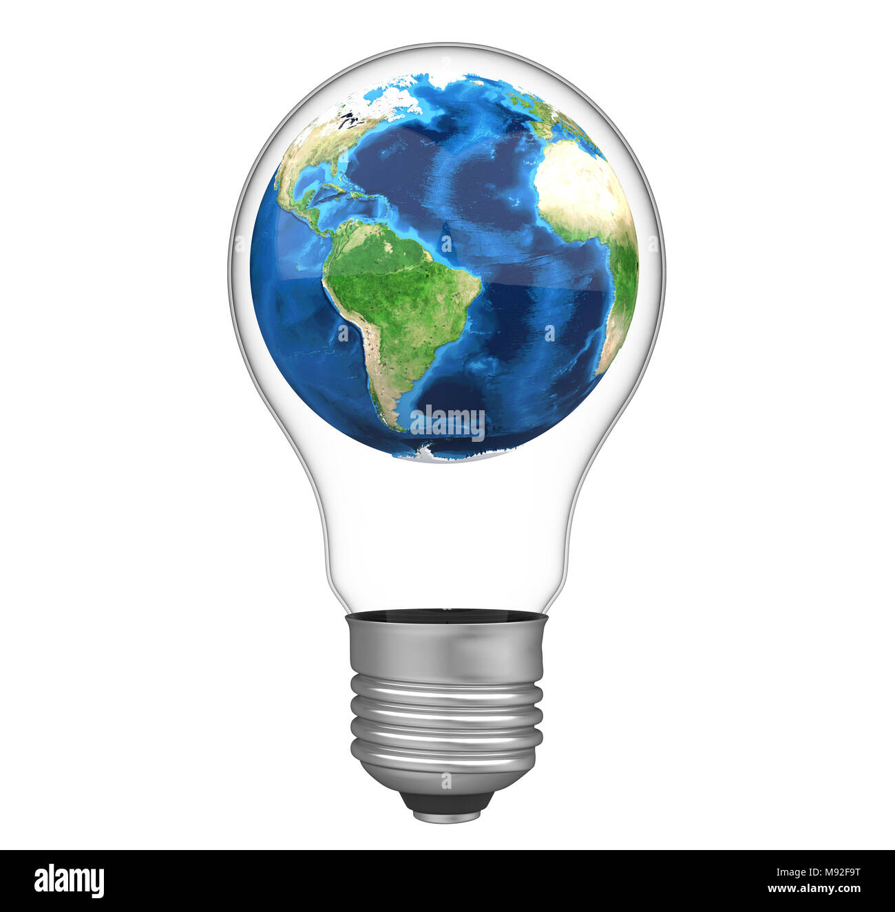 Light Bulb Globe Isolated Stock Photo -