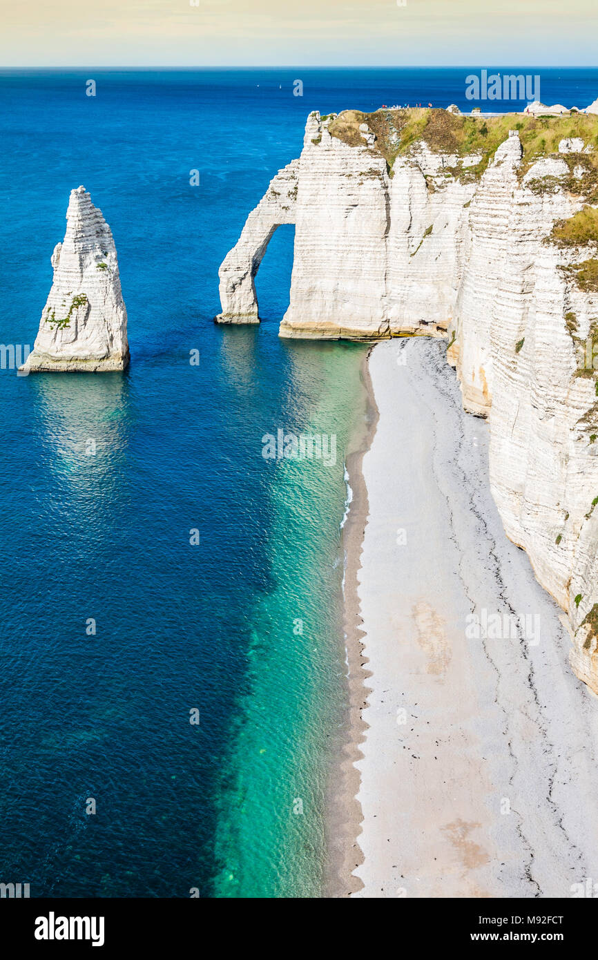 The famous cliffs at Etretat in Normandy, France Stock Photo - Alamy