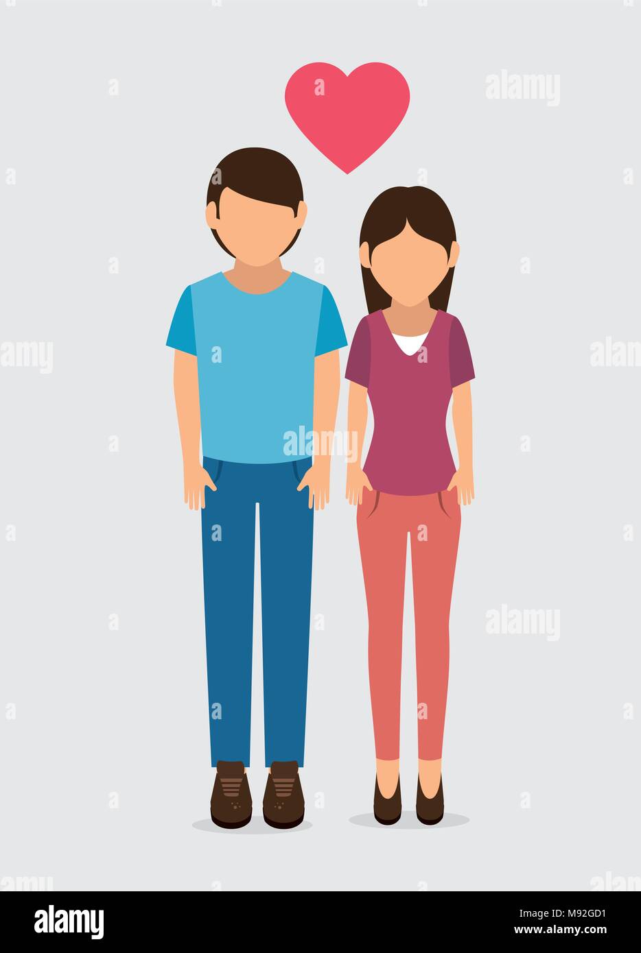 Couple in love Stock Vector Image & Art - Alamy