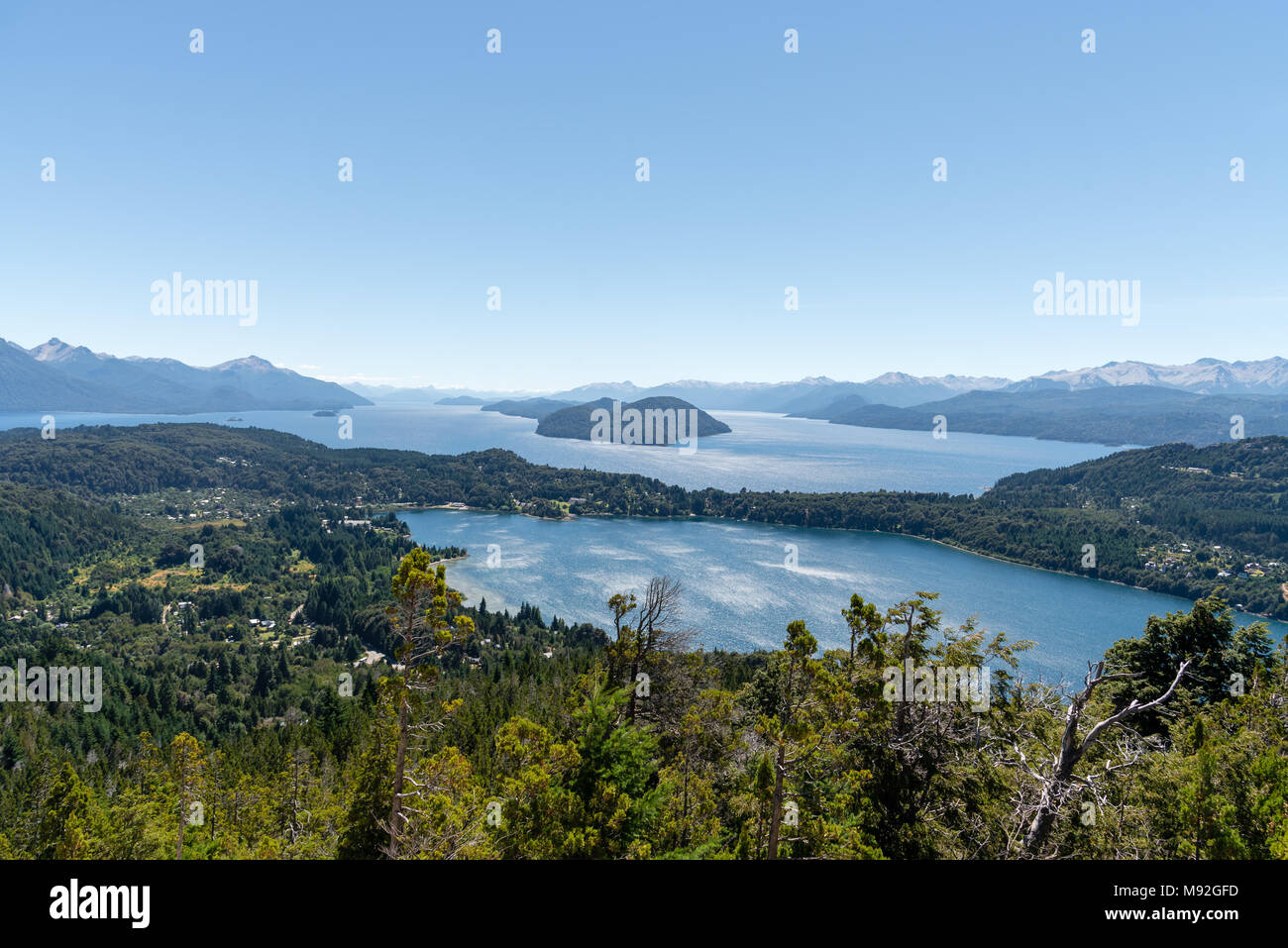 The lakes of Bariloche, Patagonia, Argentina Stock Photo
