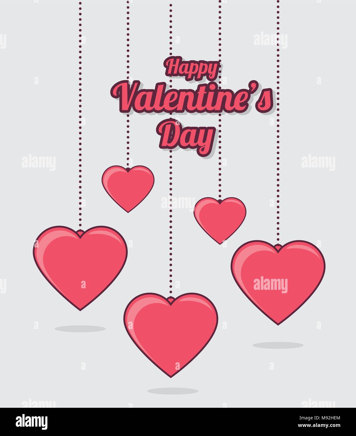 Valentines day lovely card graphic design Stock Vector Image & Art - Alamy