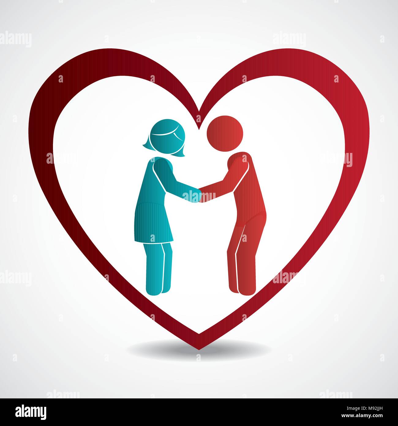 Couple in love Stock Vector Image & Art - Alamy