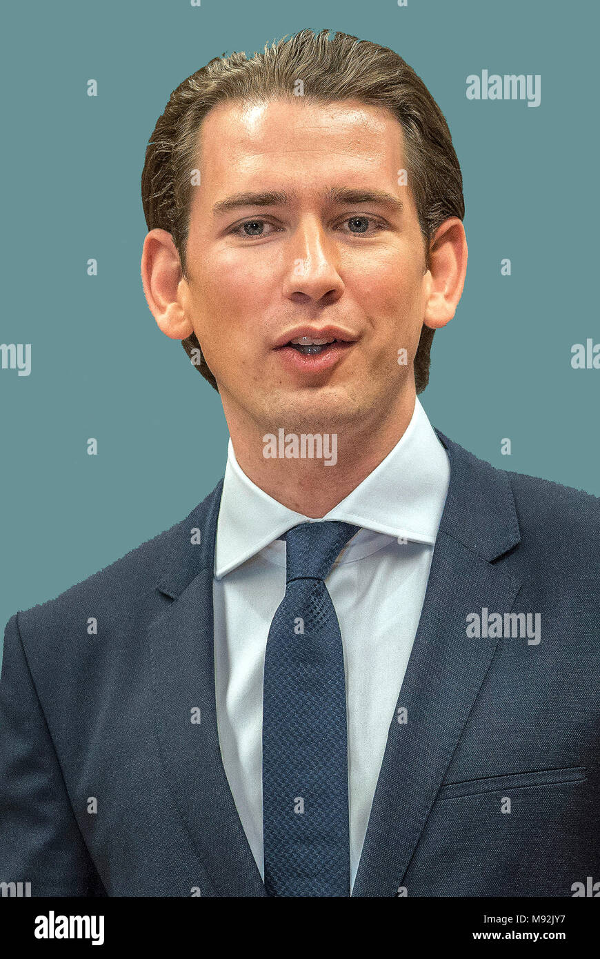 Sebastian Kurz - * 27.08.1986: Austrian Politician, Chancellor of Austria and Chairman of the Austrian People’s Party ÖVP since December 2017. Stock Photo