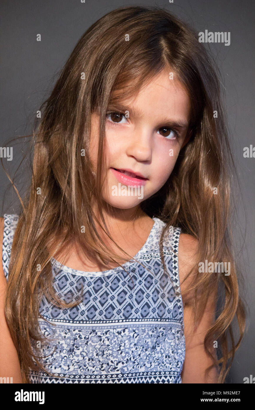 beautiful little girl portrait Stock Photo