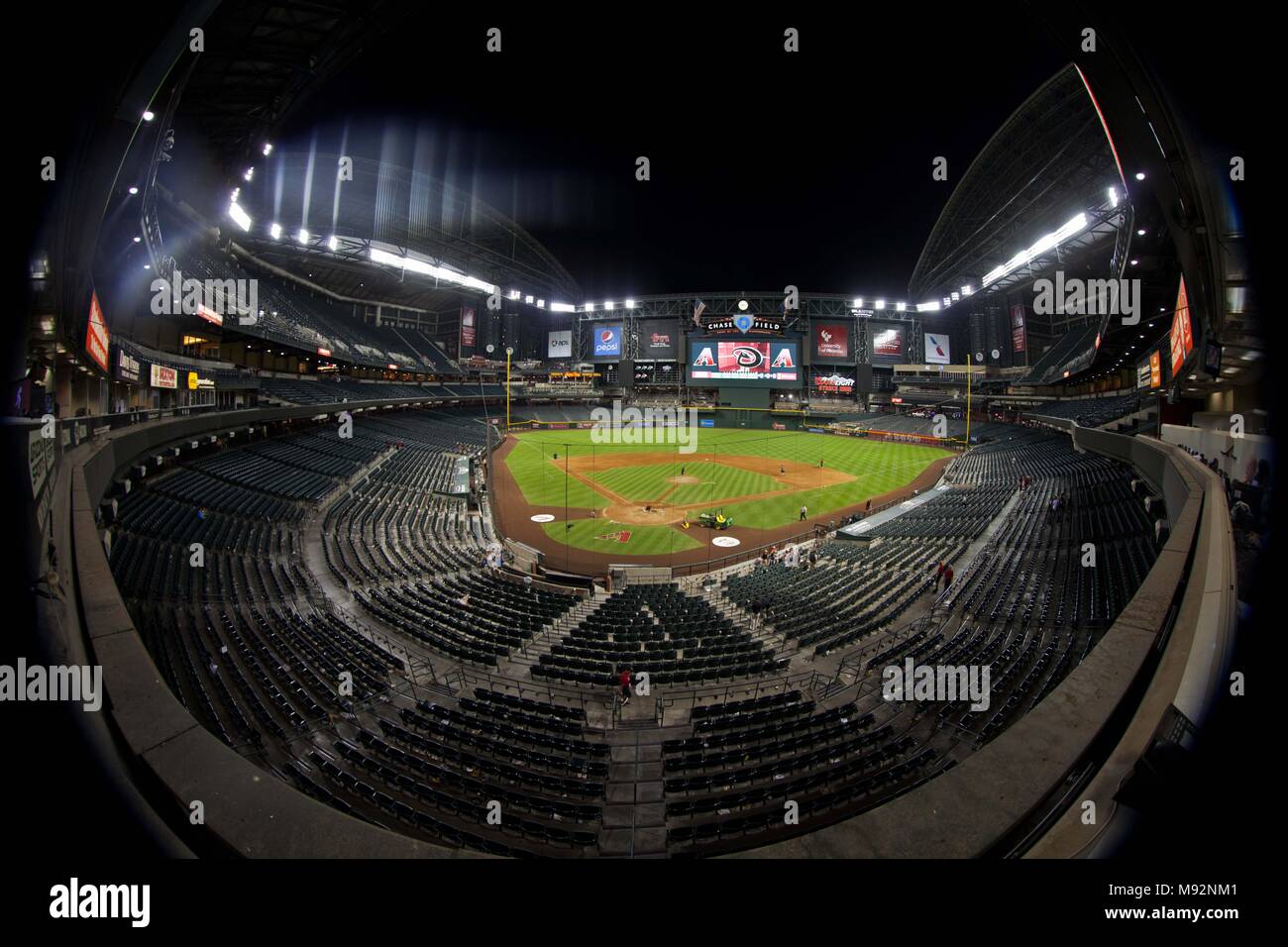 Major League Baseball Stadium, MLB. Chase Field Stadium in Phoenix