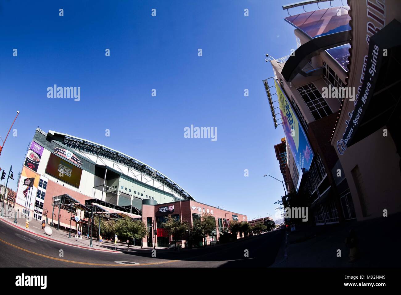 Major League Baseball Stadium, MLB. Chase Field Stadium in Phoenix
