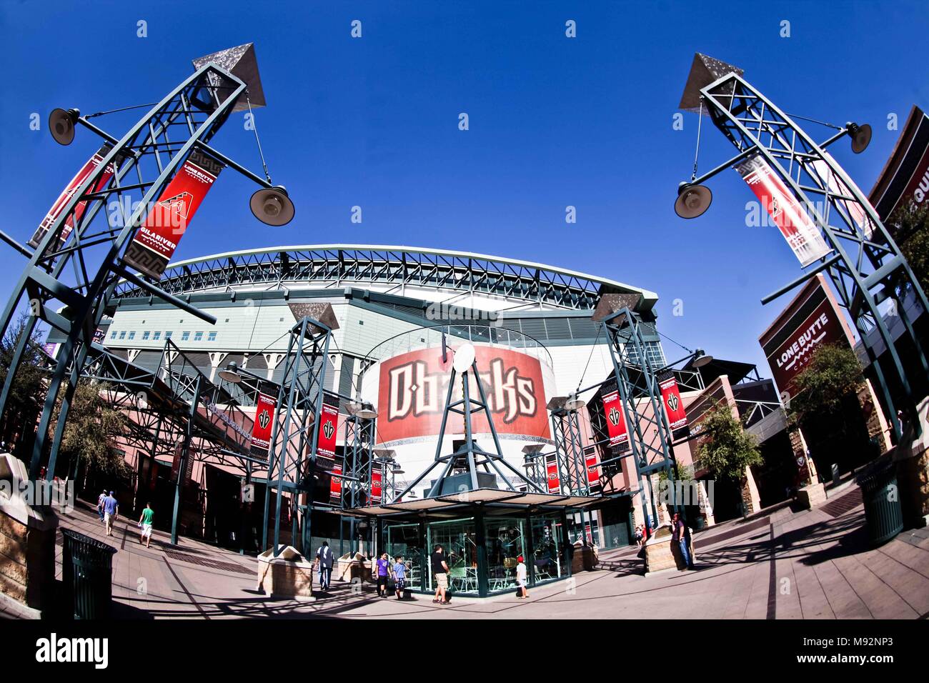 Major League Baseball Stadium, MLB. Chase Field Stadium in Phoenix