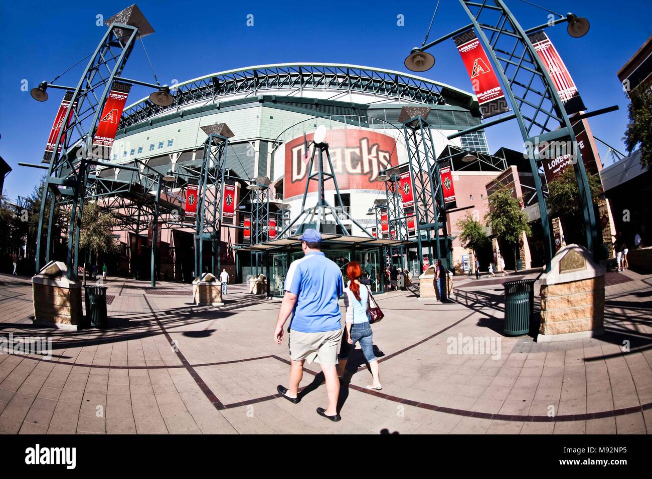 Major League Baseball Stadium, MLB. Chase Field Stadium in Phoenix