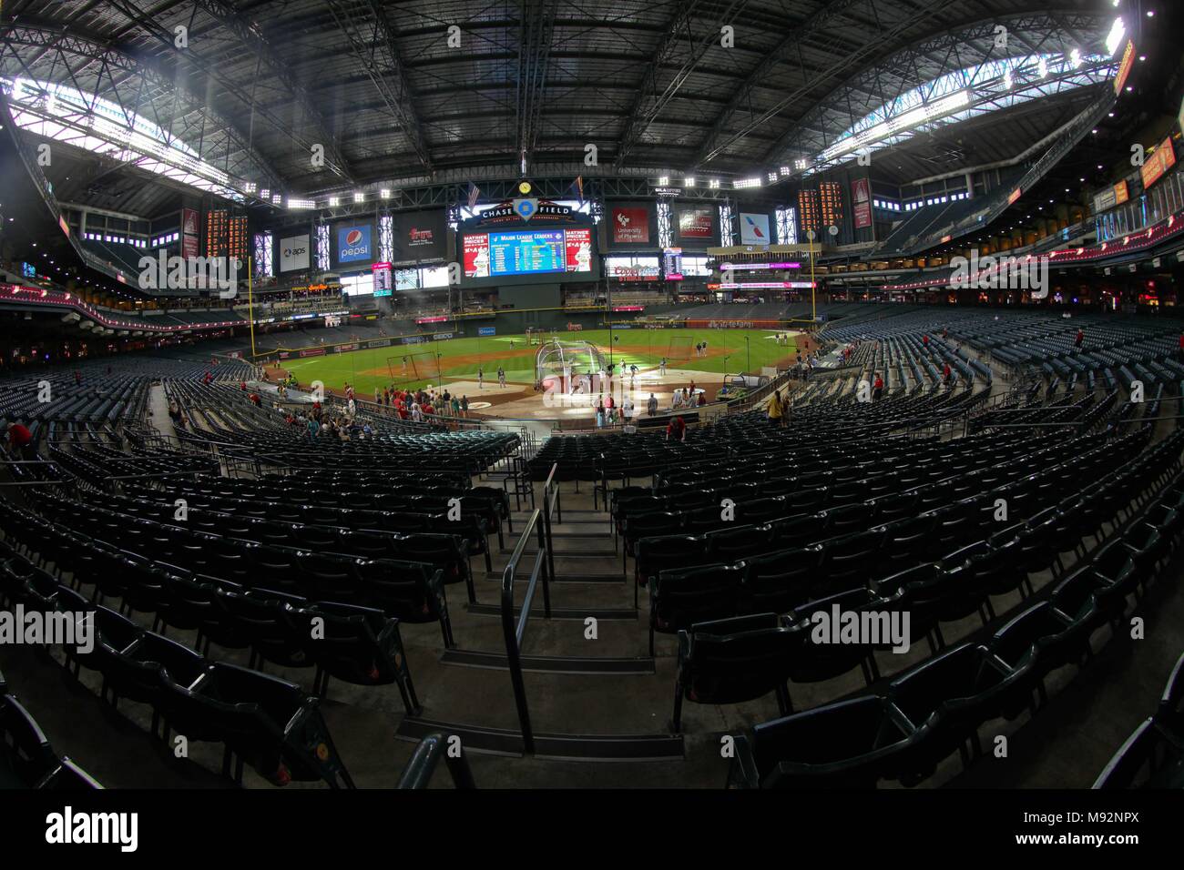 Major League Baseball Stadium, MLB. Chase Field Stadium in Phoenix