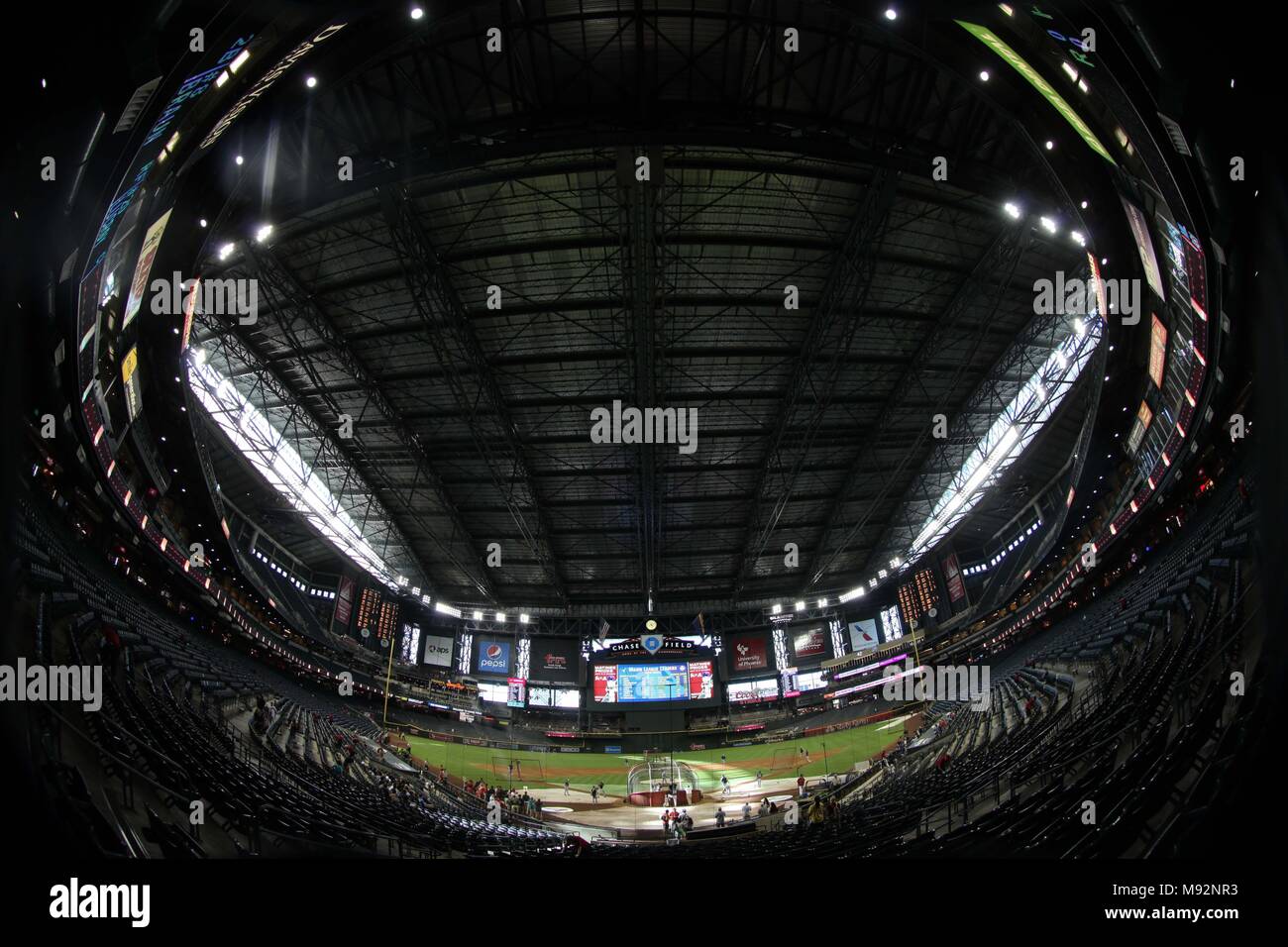 Major League Baseball Stadium, MLB. Chase Field Stadium in Phoenix