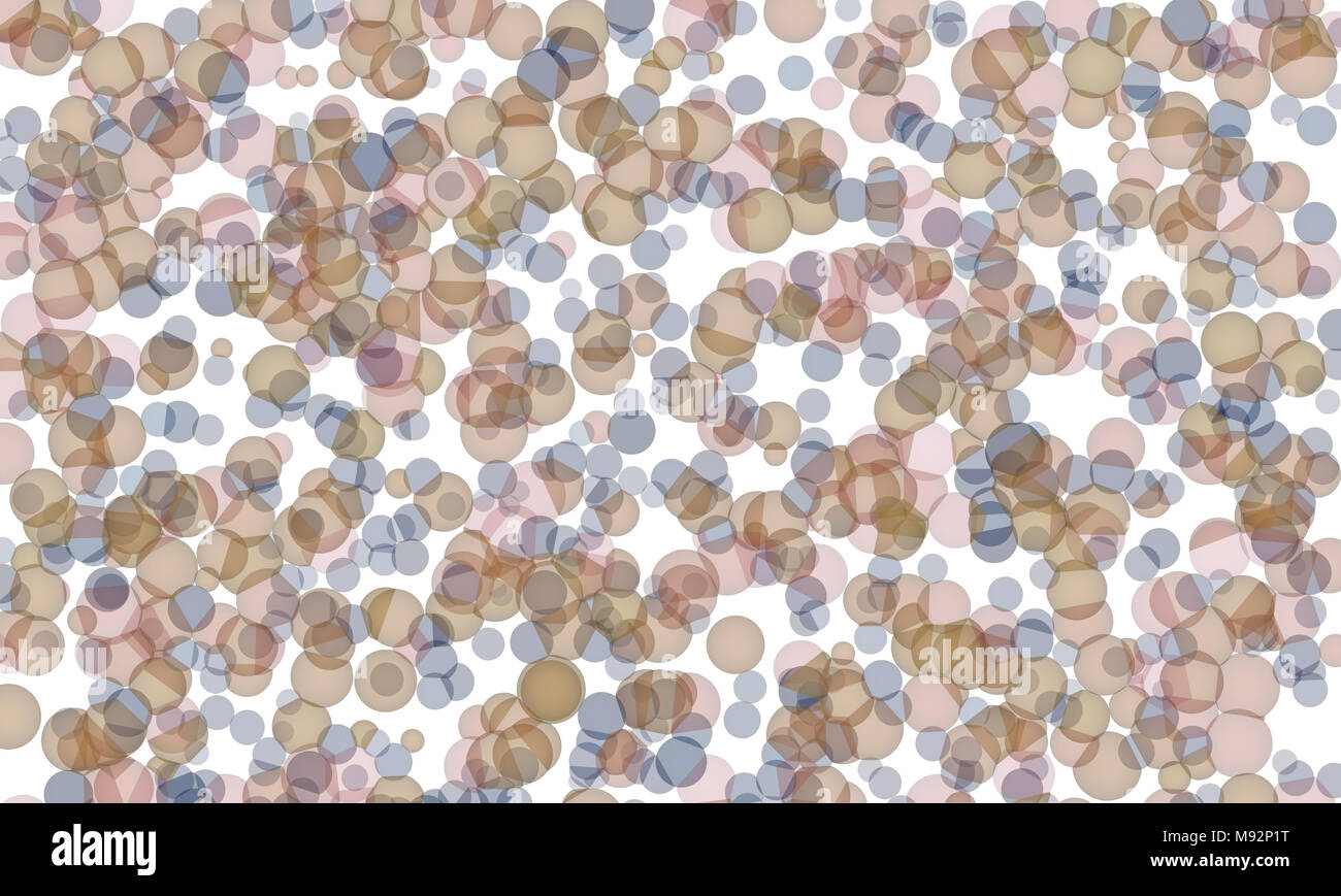 Random colored abstract overlapping circles, bubbles or ellipses ...