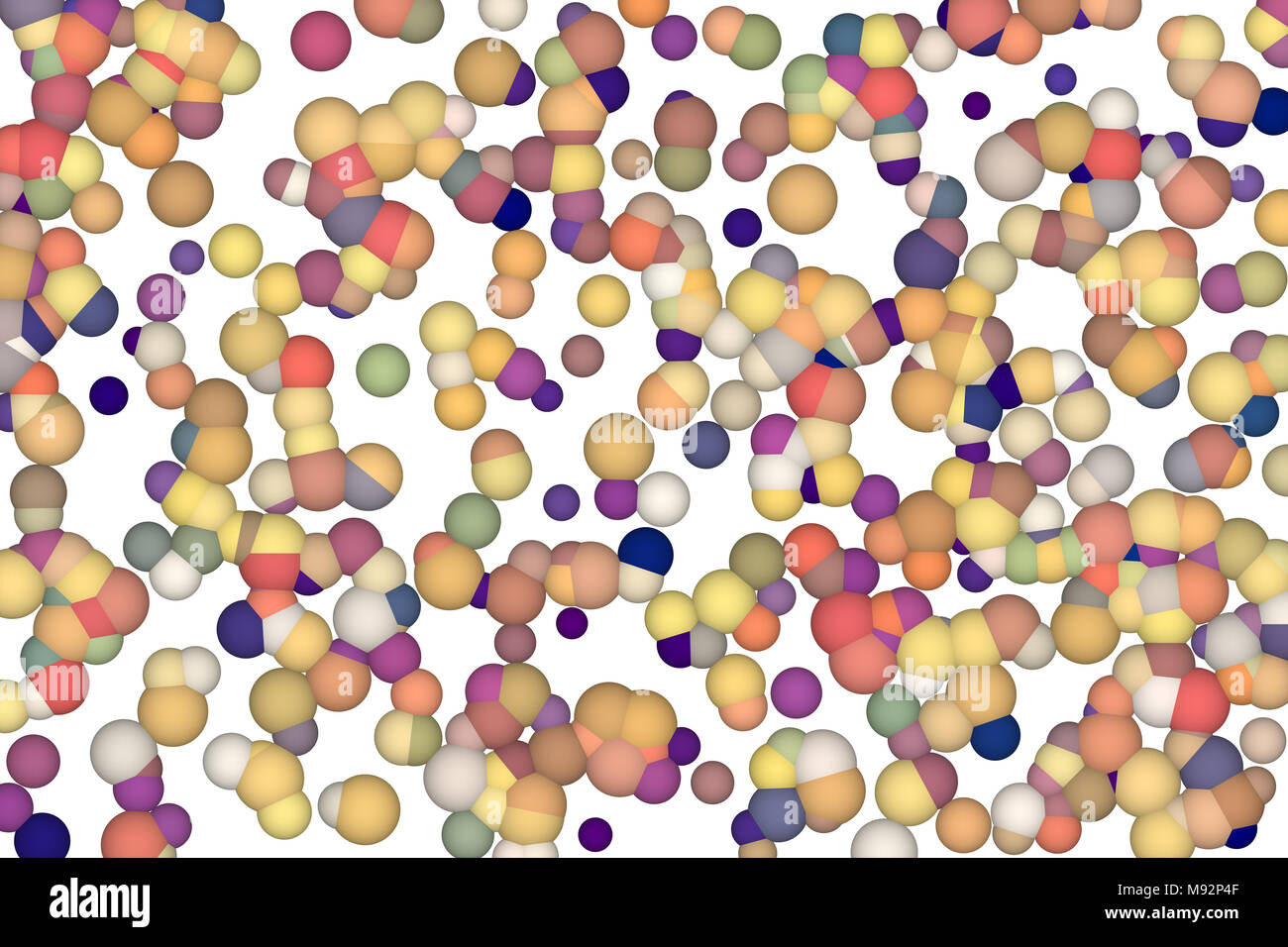 Random colored abstract overlapping circles, bubbles or ellipses ...