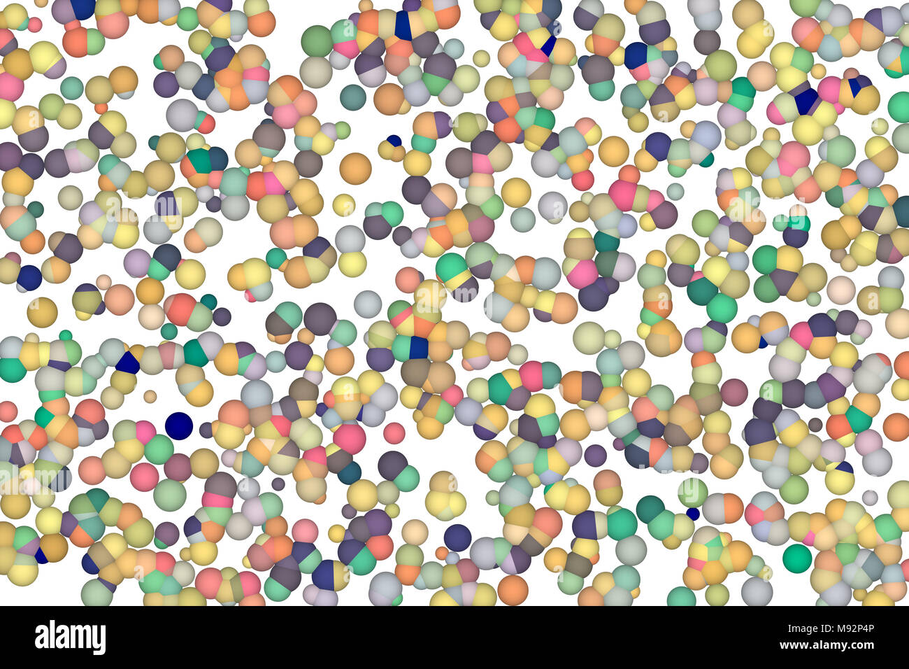 Random colored abstract overlapping circles, bubbles or ellipses ...