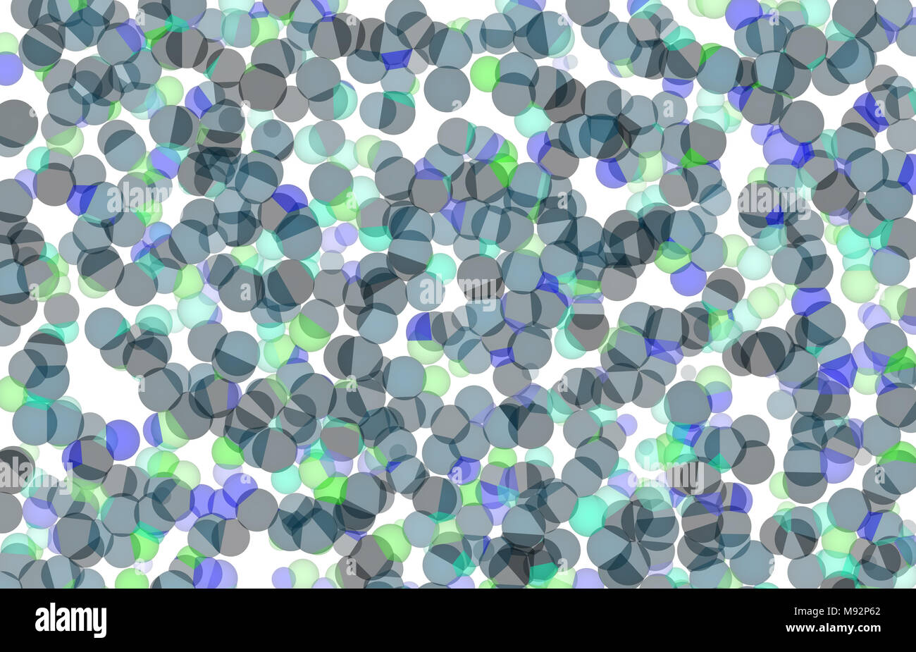 Random colored abstract overlapping circles, bubbles or ellipses ...