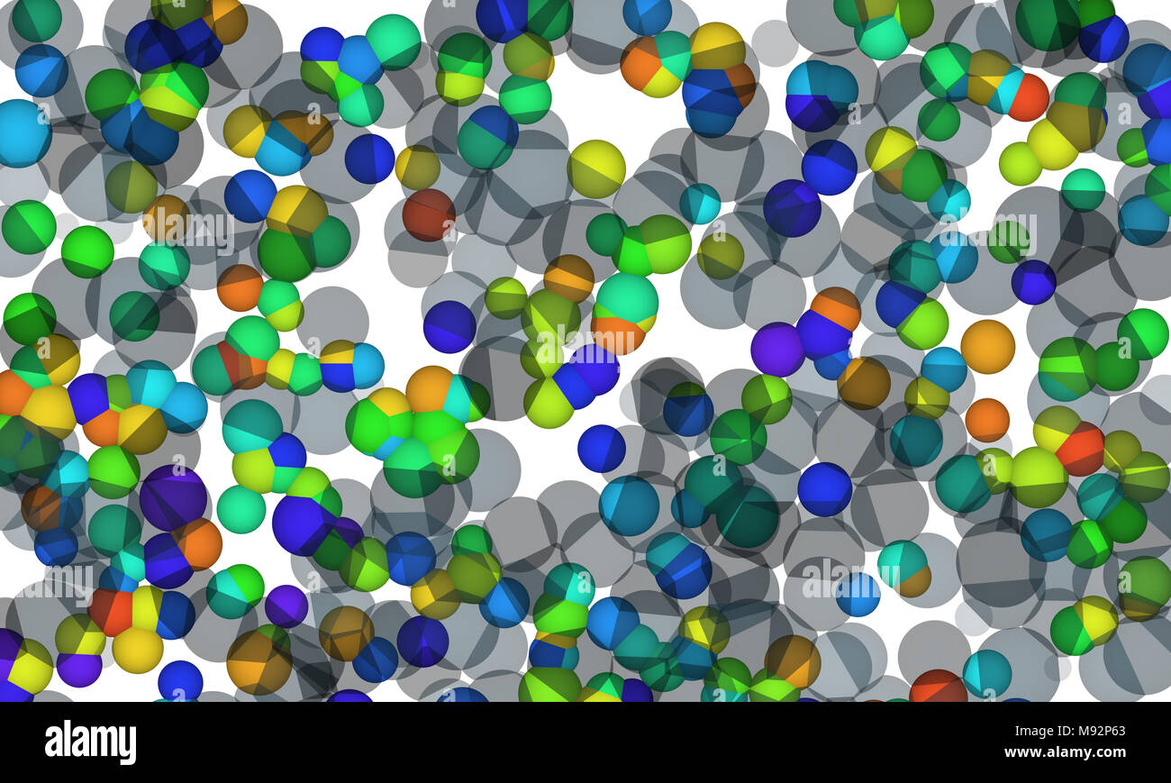 Random colored abstract overlapping circles, bubbles or ellipses ...