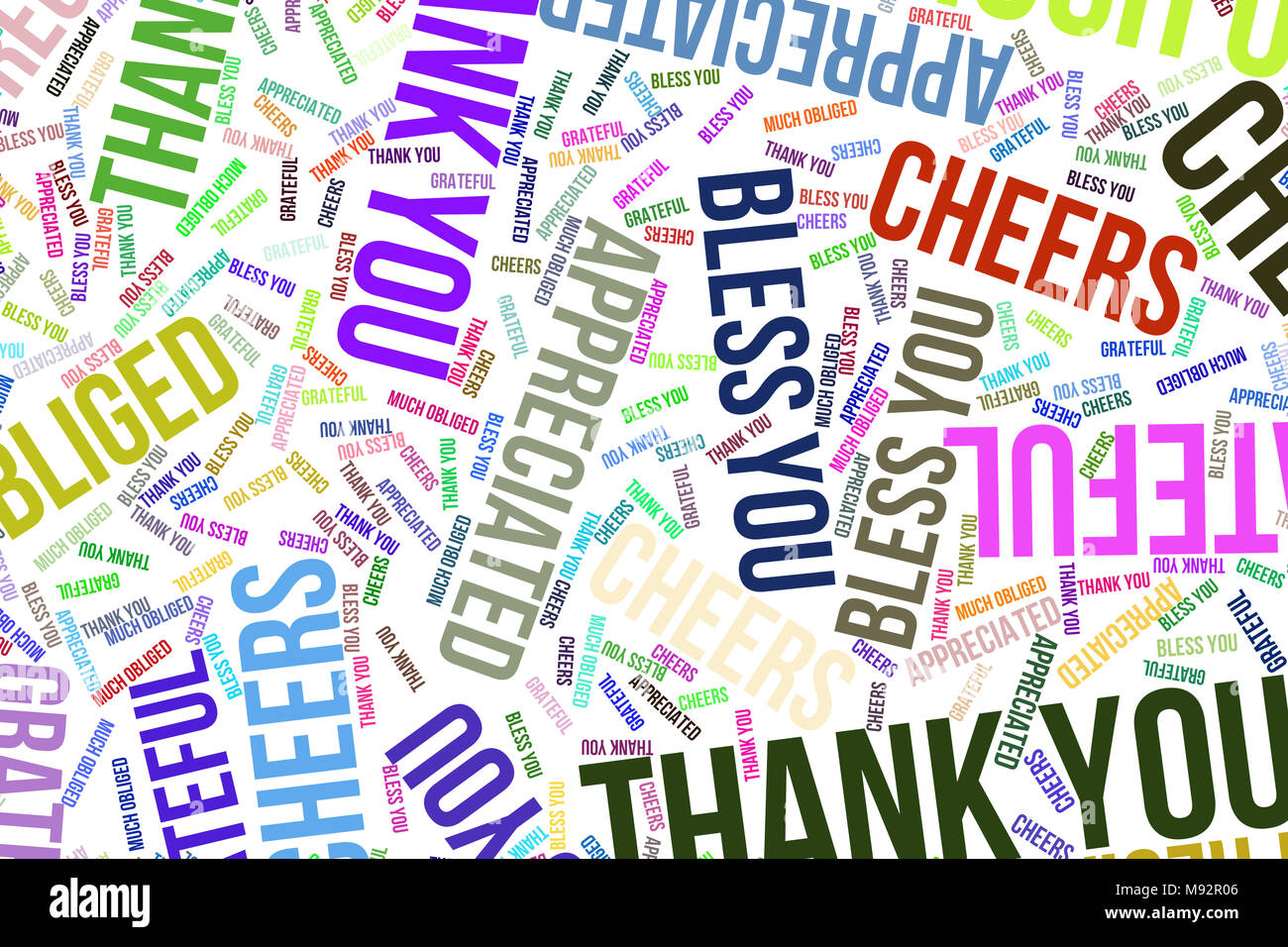 Thank You, word cloud for web page, graphic design, catalog, wallpaper