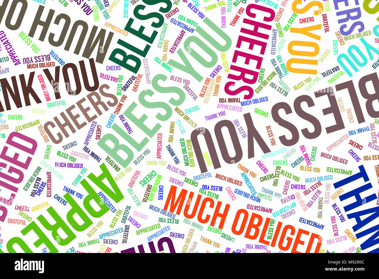 Thank You, word cloud for web page, graphic design, catalog, wallpaper