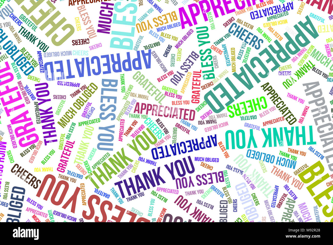 Thank You, word cloud for web page, graphic design, catalog, wallpaper