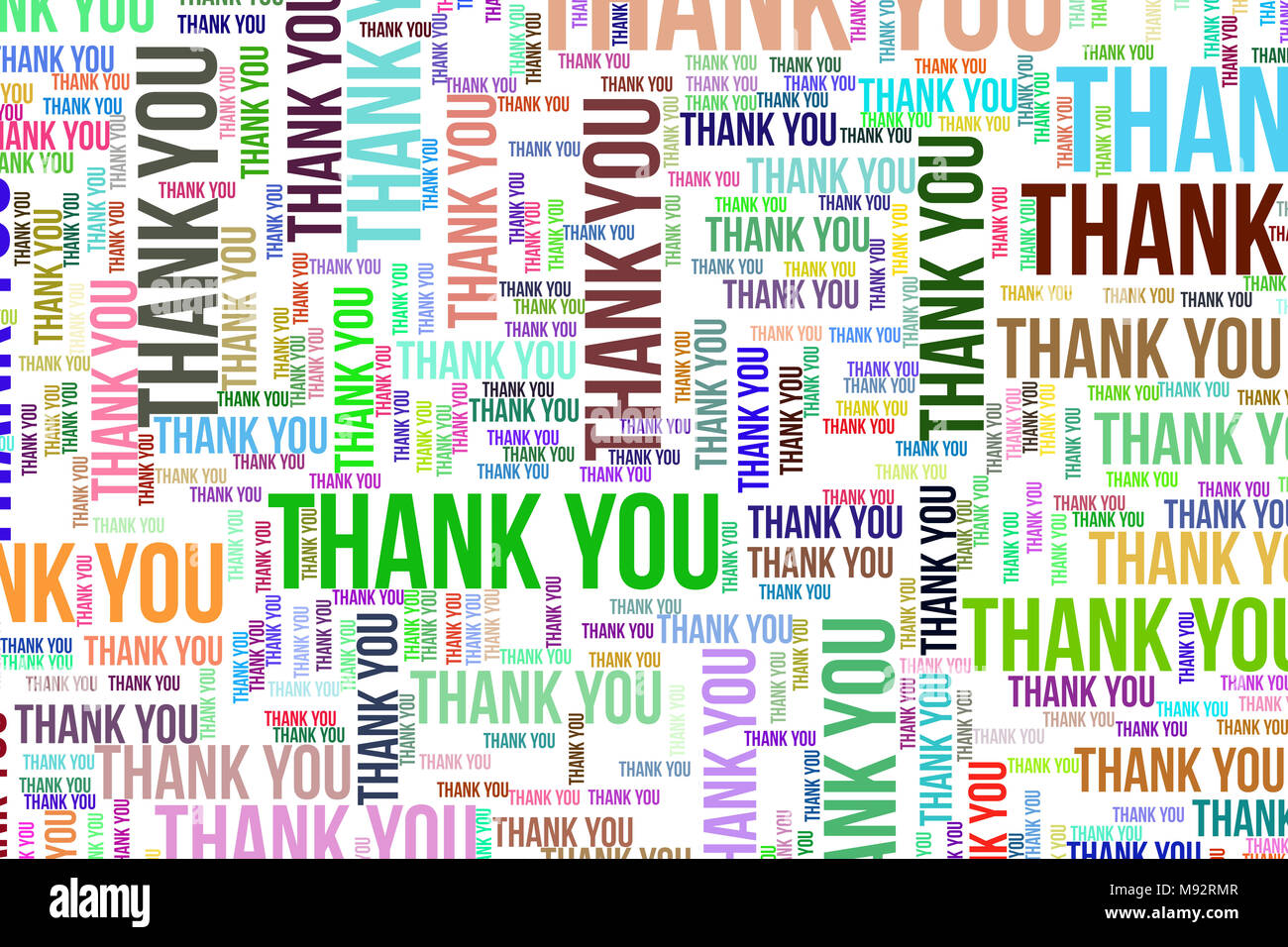 Thank You, word cloud for web page, graphic design, catalog, wallpaper