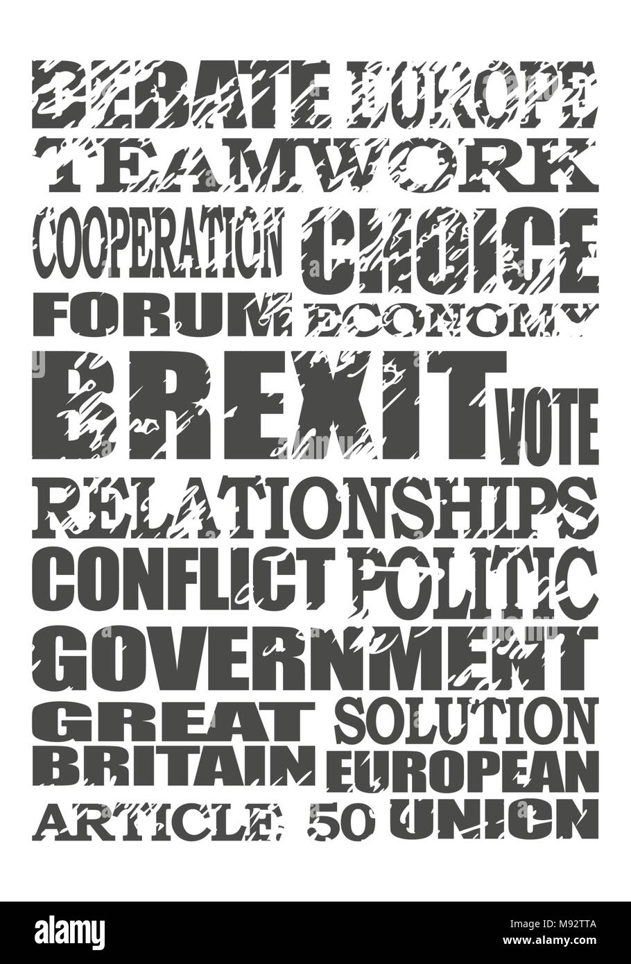 Britain exit from European Union. Stock Vector