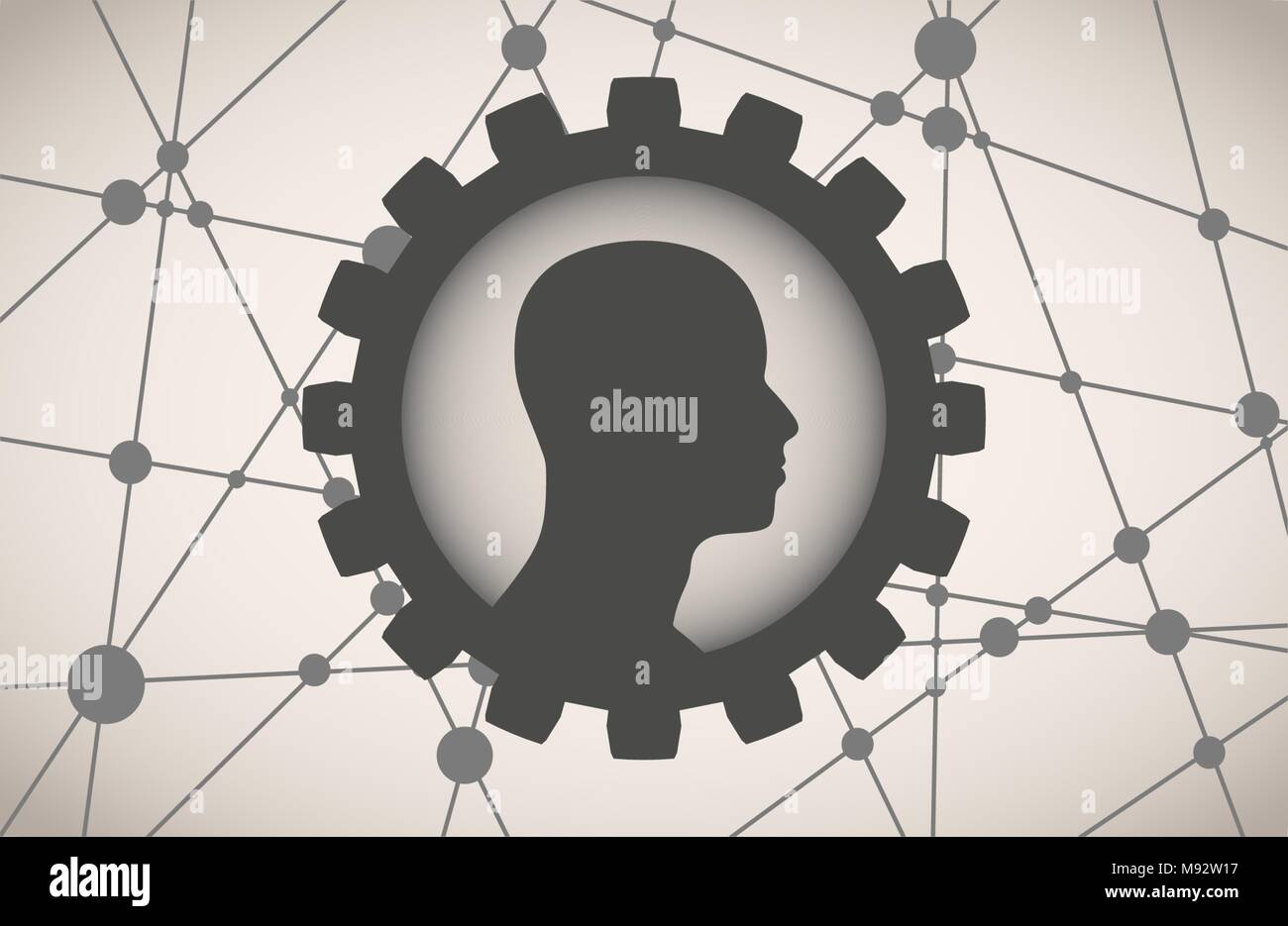 silhouette of a mans head Stock Vector Image & Art - Alamy