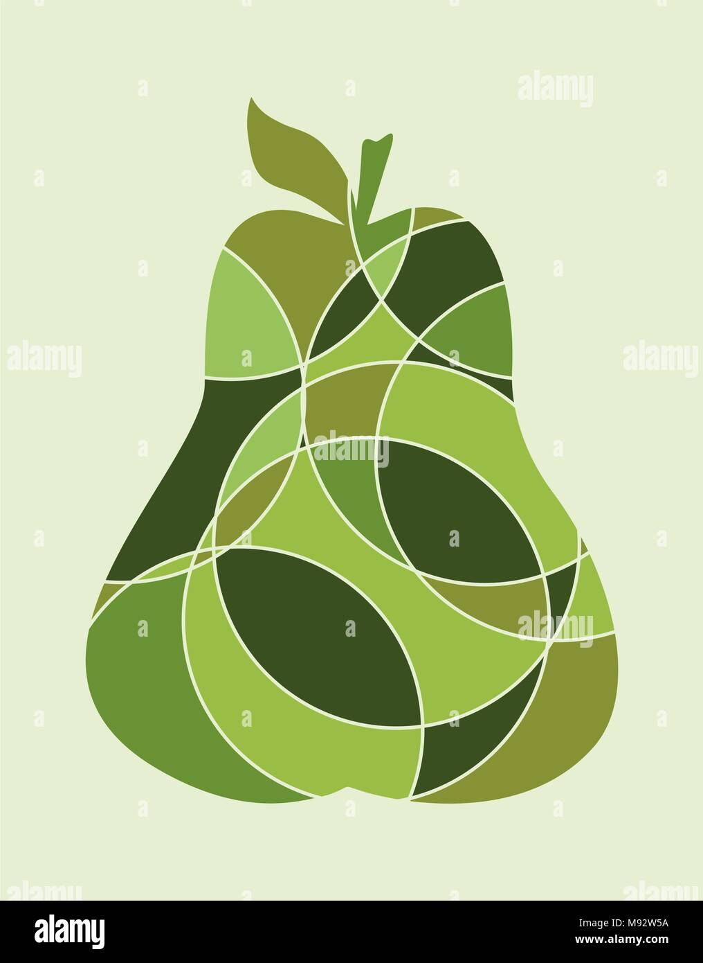 Vector pear multicolor illustration Stock Vector Image & Art - Alamy