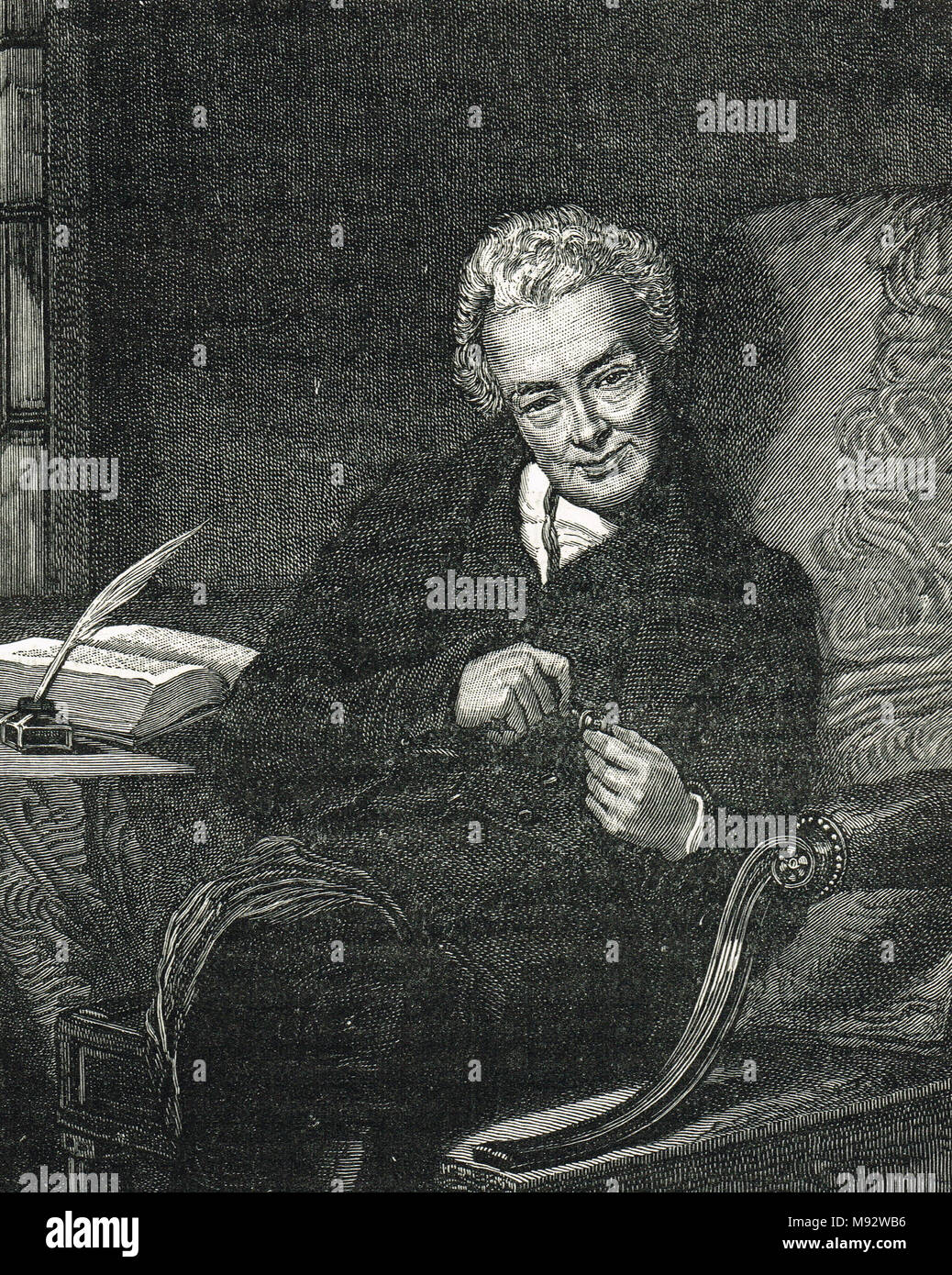 William Wilberforce, 1759–1833.  A leader of the movement to stop the slave trade Stock Photo