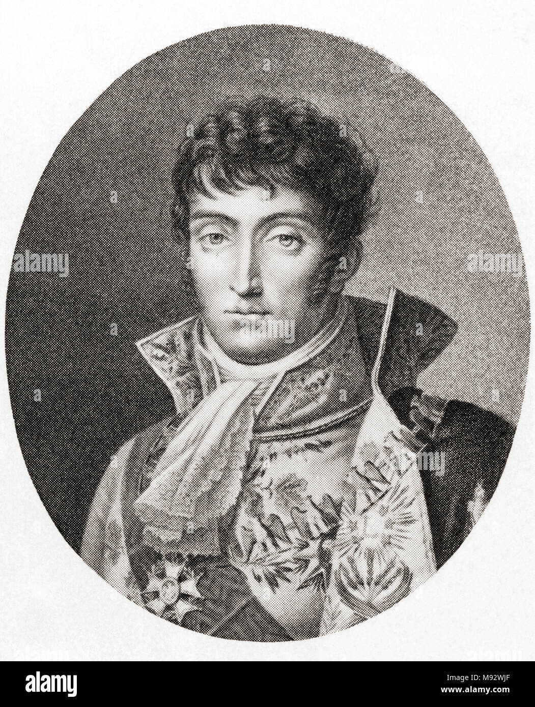 Louis Napoléon Bonaparte, 1778 –1846.  King of Holland, 1806 - 1810 and younger brother of Napoleon I, Emperor of the French.  From Hutchinson's History of the Nations, published 1915 Stock Photo