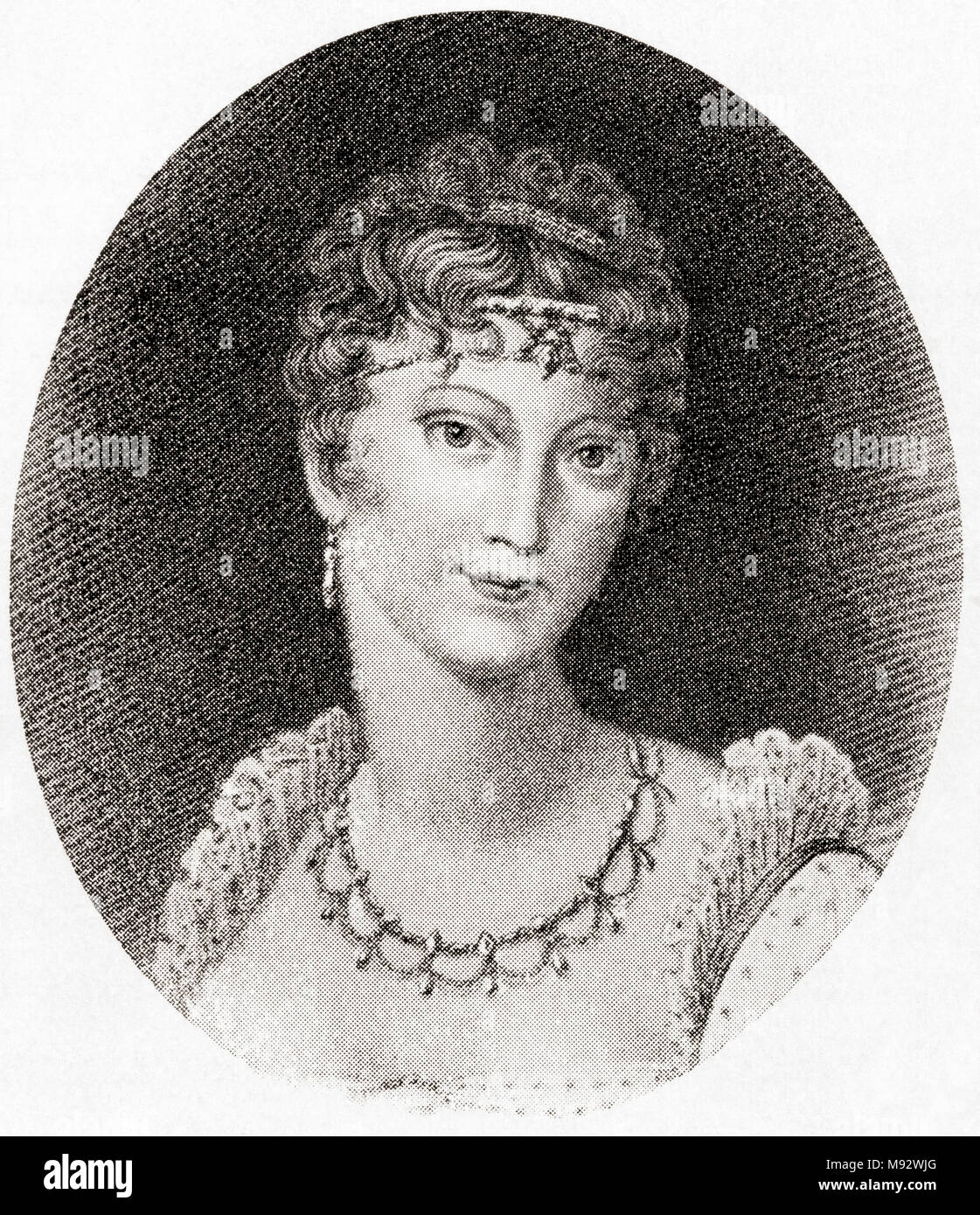 Marie Louise, 1791 – 1847.  Austrian archduchess,  Duchess of Parma and Empress of the French, from 1810 to 1814 as Napoleon's second wife.  From Hutchinson's History of the Nations, published 1915 Stock Photo
