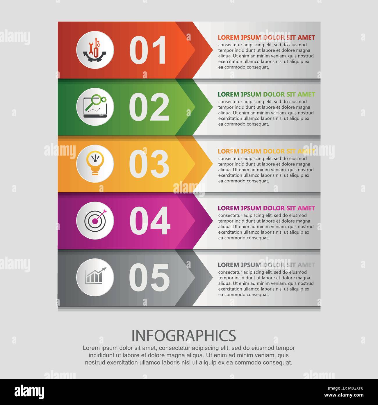 Modern vector illustration 3d. Template for infographic rectangles with ...
