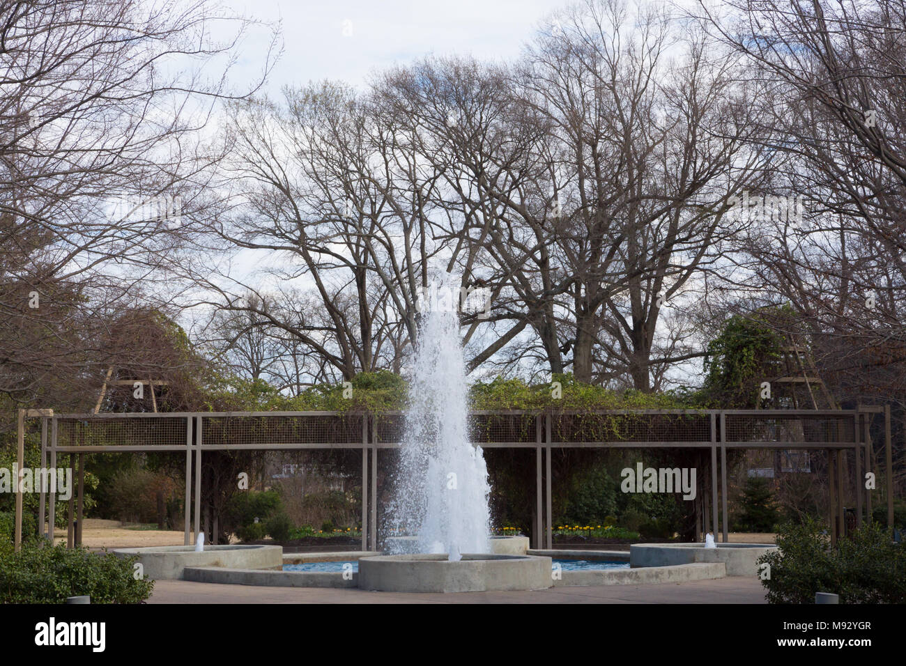 Water fountain in memephis tennessee Stock Photo