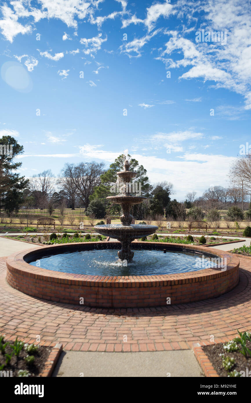Water fountain in memephis tennessee Stock Photo