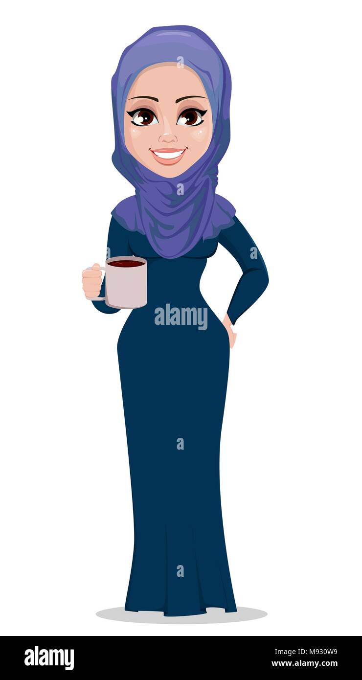 Hijab Girl Cartoon Stock Photos, Images and Backgrounds for Free