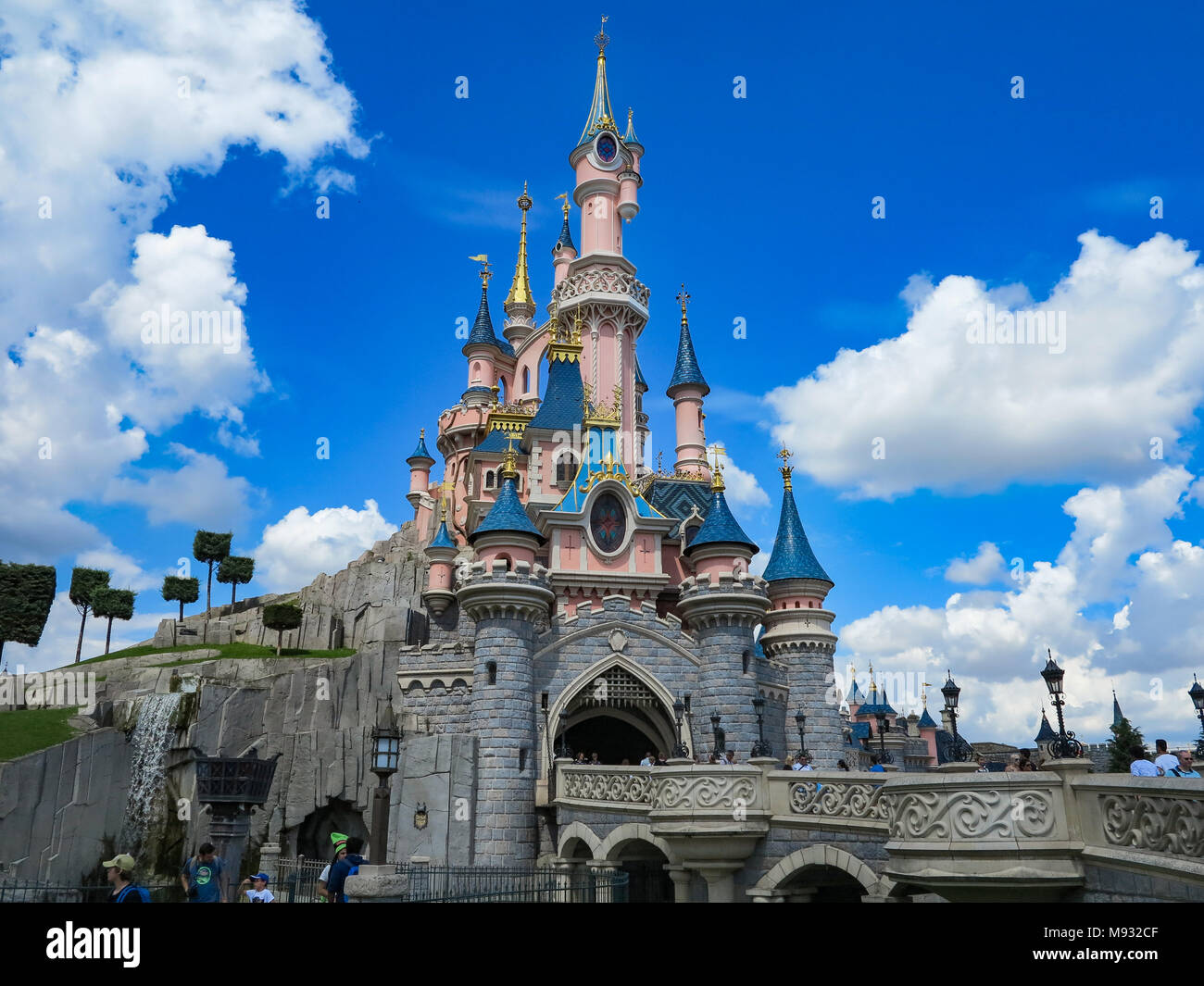 Marne-la-vallee, France - July 31st, 2016 - Sleeping Beauty Castle In 