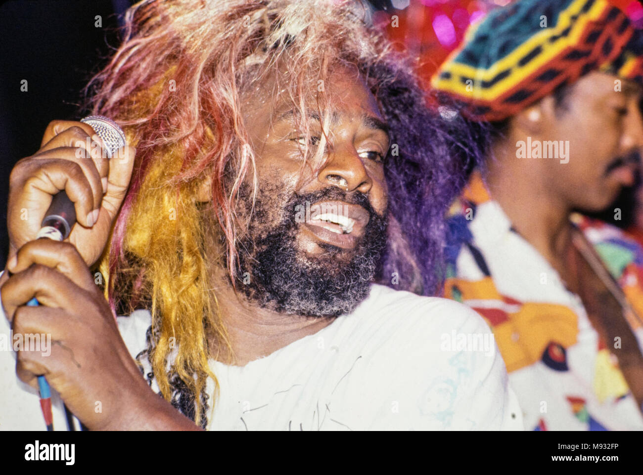 George Clinton in concert at the Palladium, NYC, June, 25 1991 Stock Photo