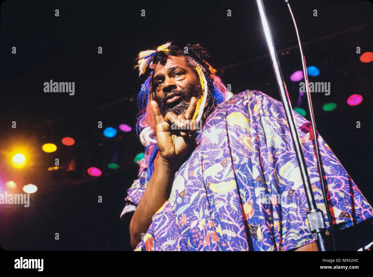George Clinton in concert, The Ritz, NYC, 1993 Stock Photo