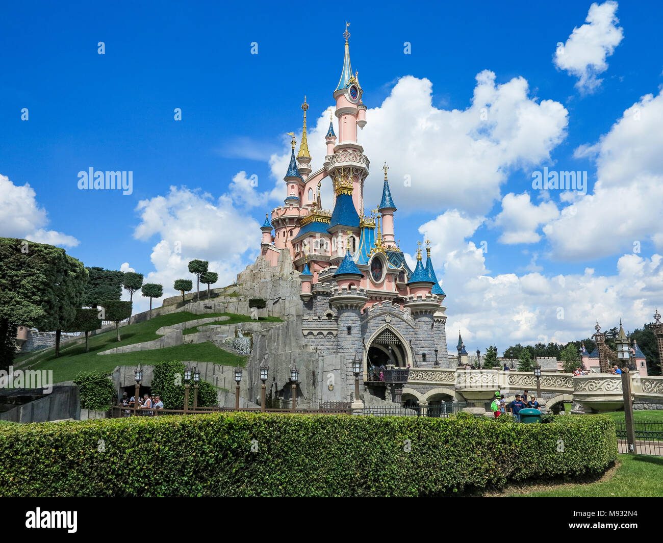 MARNELAVALLEE, FRANCE July 31st, 2016 Sleeping Beauty Castle in