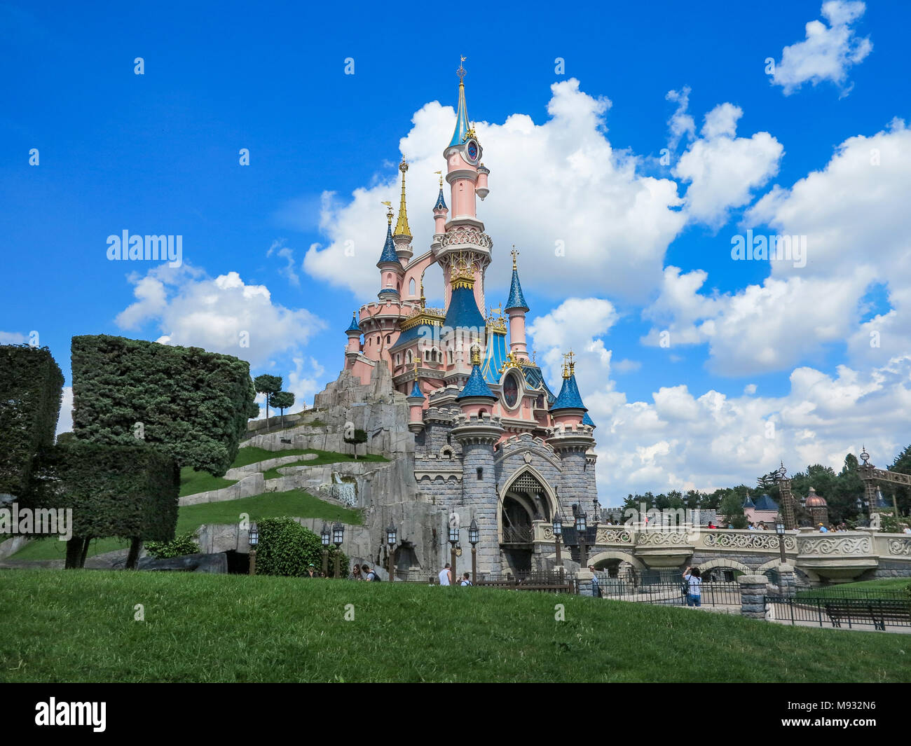 MARNELAVALLEE, FRANCE July 31st, 2016 Sleeping Beauty Castle in