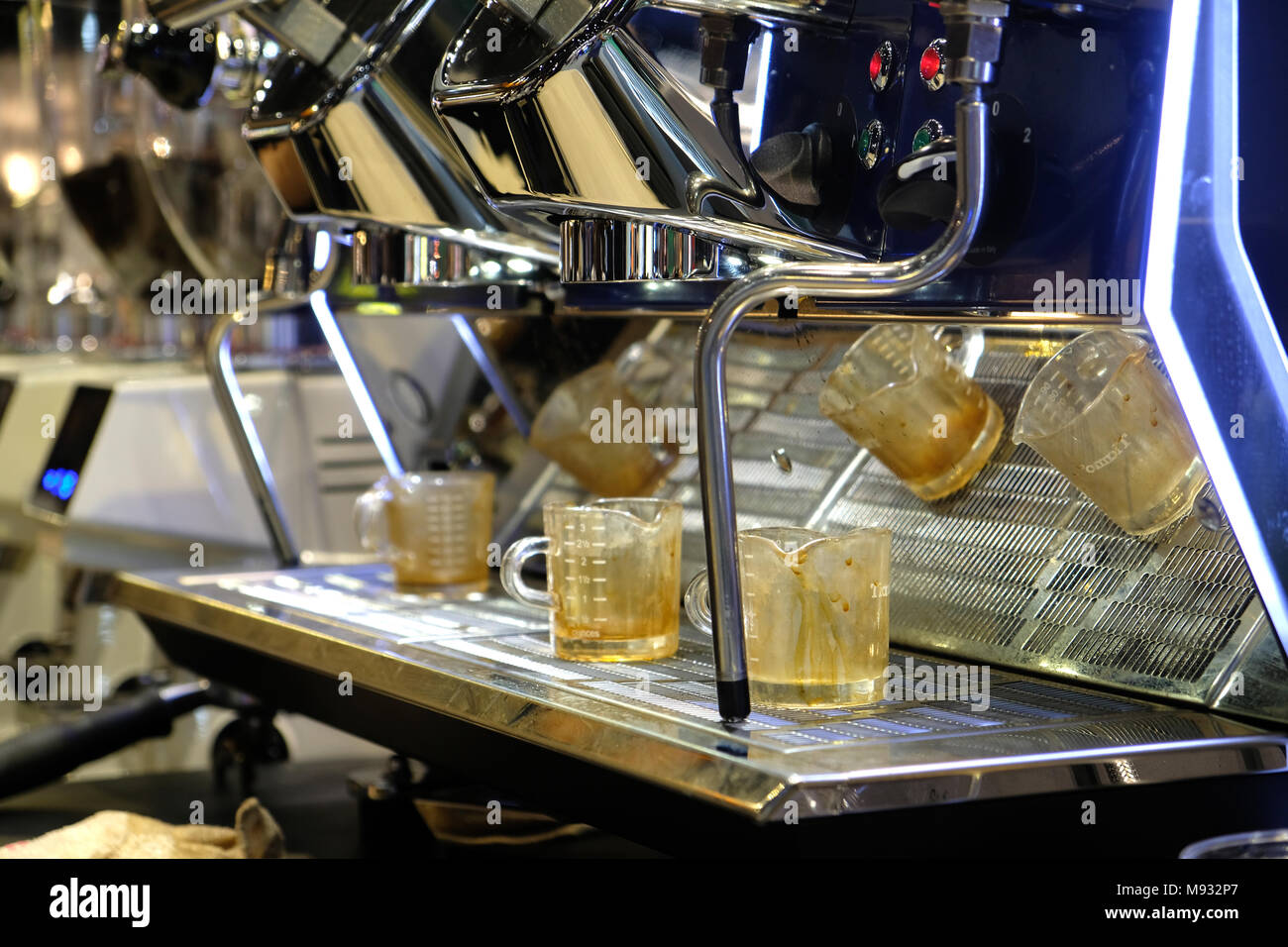 Espresso Coffee Machine Stock Photo