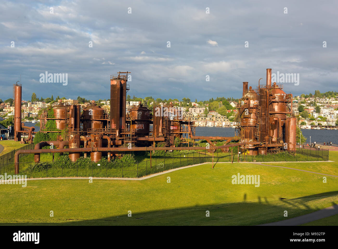 Gas Works Park by Lake Union in Seattle Washington Stock Photo Alamy