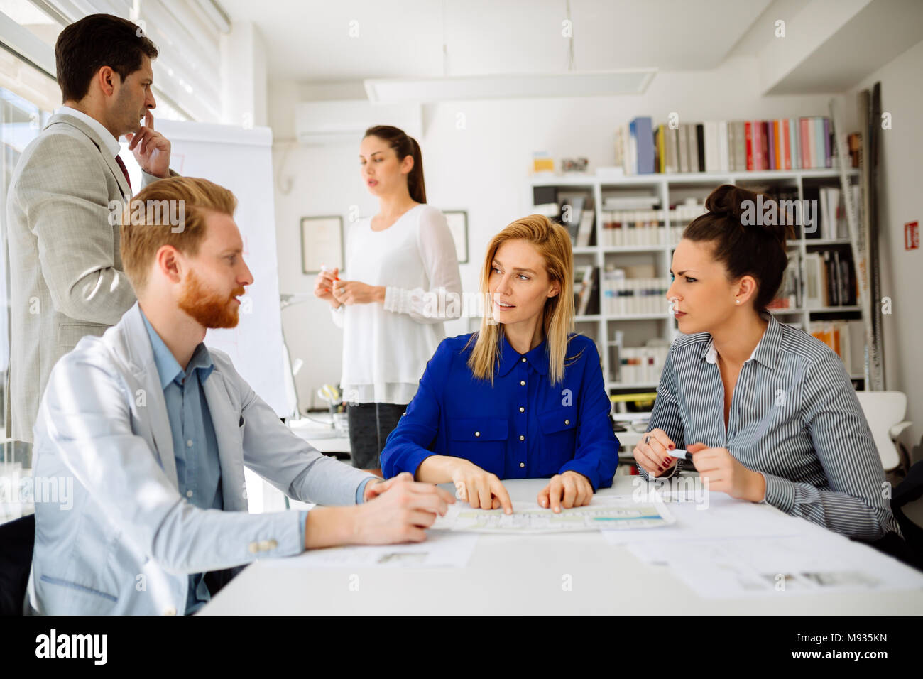 Business Meeting And Brainstorming Stock Photo Alamy business-meeting-and-brainstorming-stock-photo-alamy
