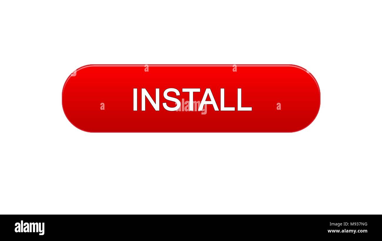 Install web interface button red color, application downloading, site ...