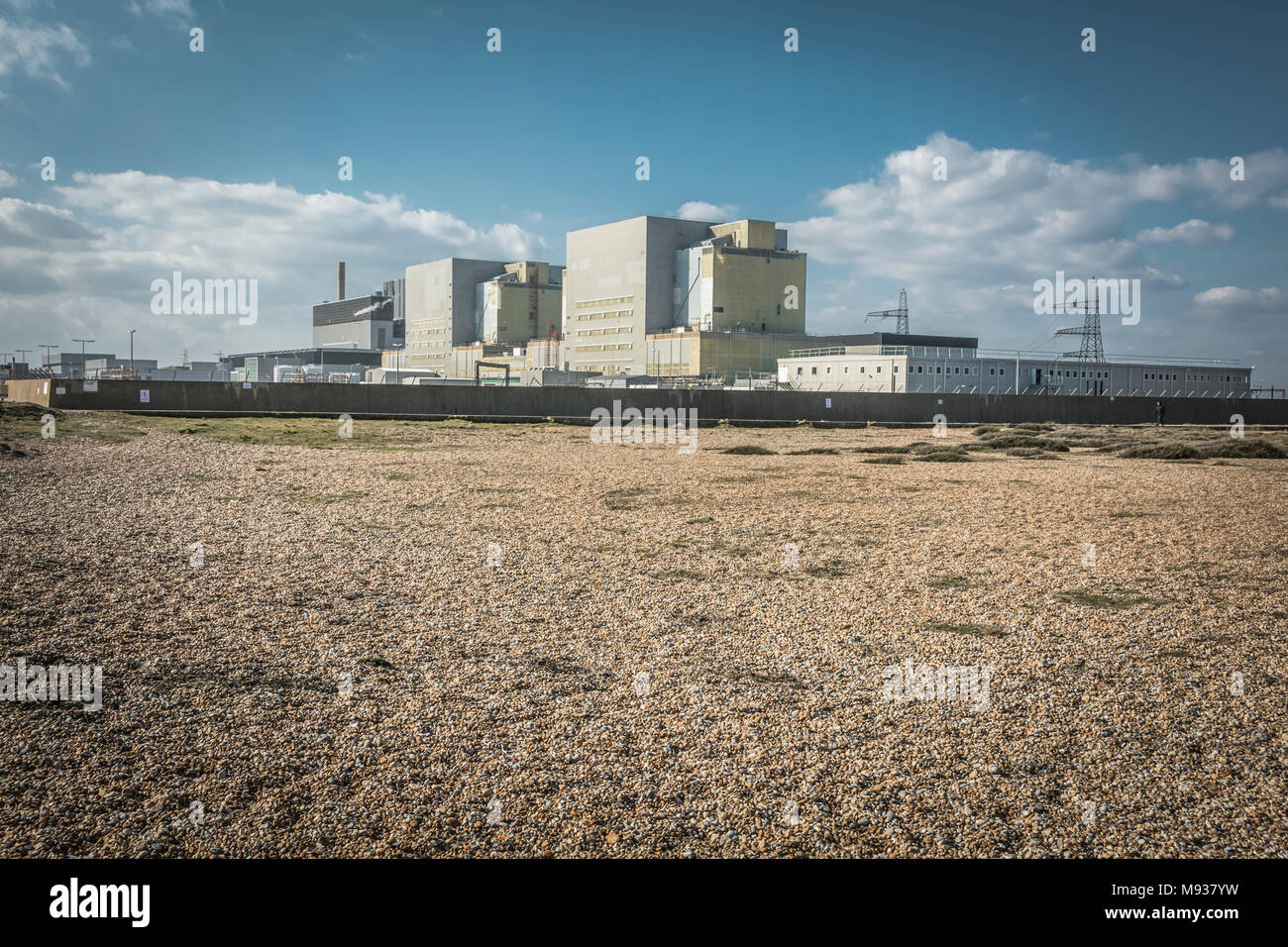 Dungeness Nuclear Power station on the Kent coast, England, UK Stock Photo