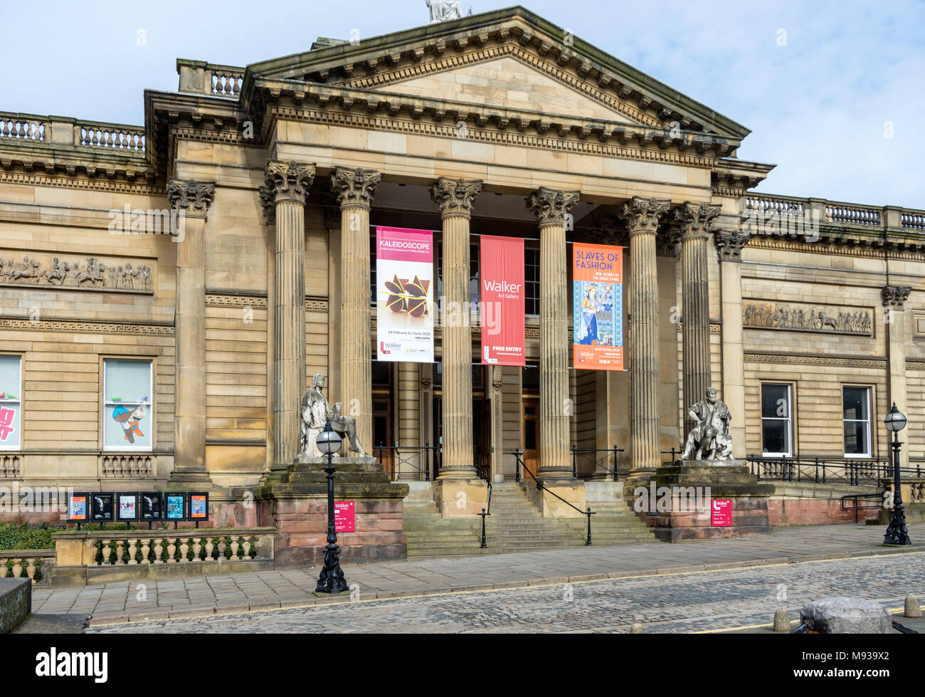 The Walker Art Gallery.   By Cornelius Sherlock and H. H. Vale, 1877.  William Brown Street, Liverpool, England, UK Stock Photo