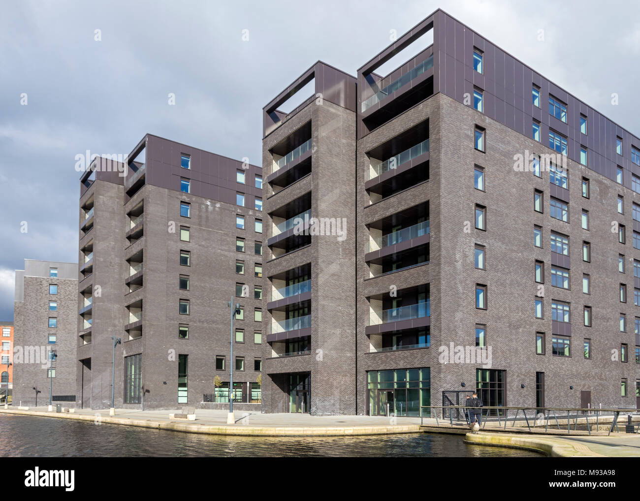 The newly completed (2018) Cotton Field Wharf apartments blocks, from