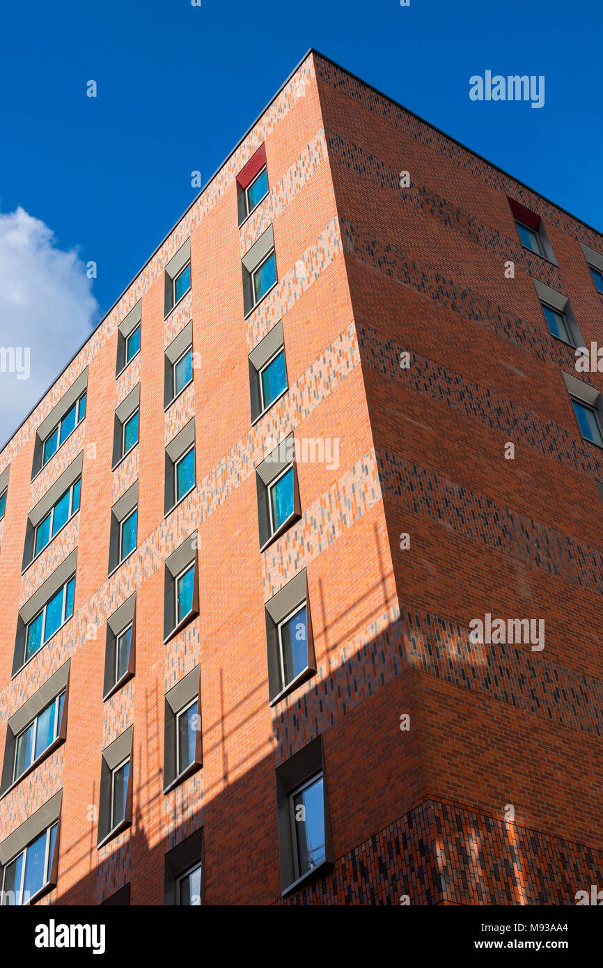 The Sawmill Court apartment block nearing completion, Ancoats